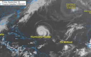 September 18 Tropical Storm Beta Hurricane Teddy