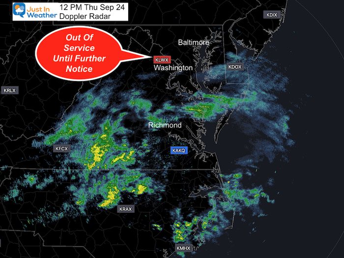 September 24 weather rain doppler radar Noon 2