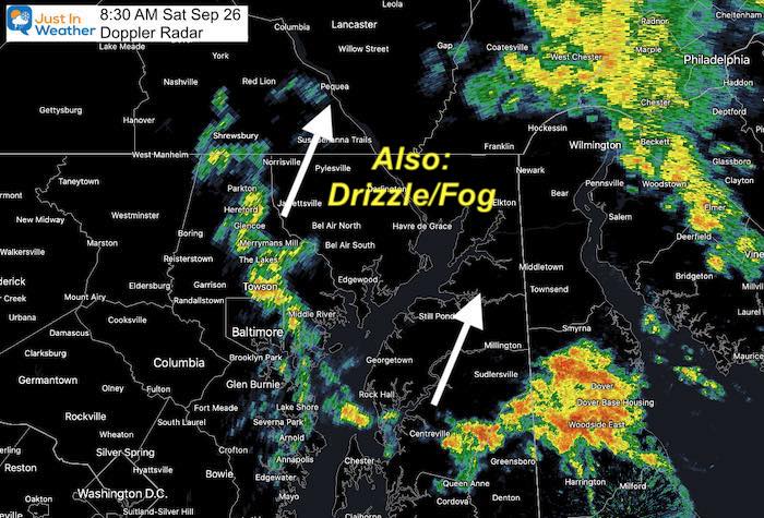 September 26 weather radar Baltimore Saturday morning