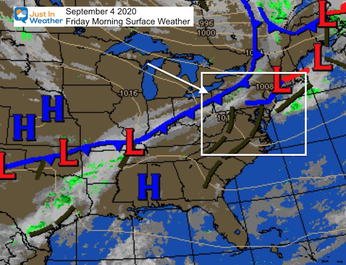 September 4 maryland weather Friday morning