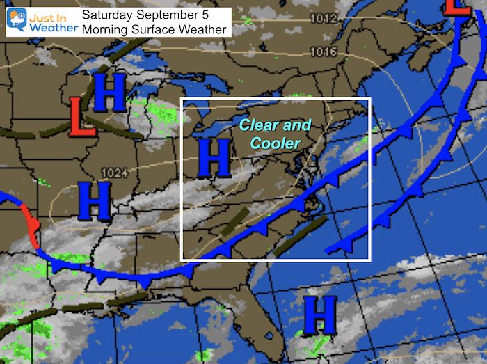 September 5 maryland weather Saturday morning