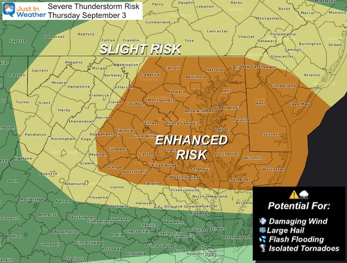 Severe Storm Risk Thursday September 3
