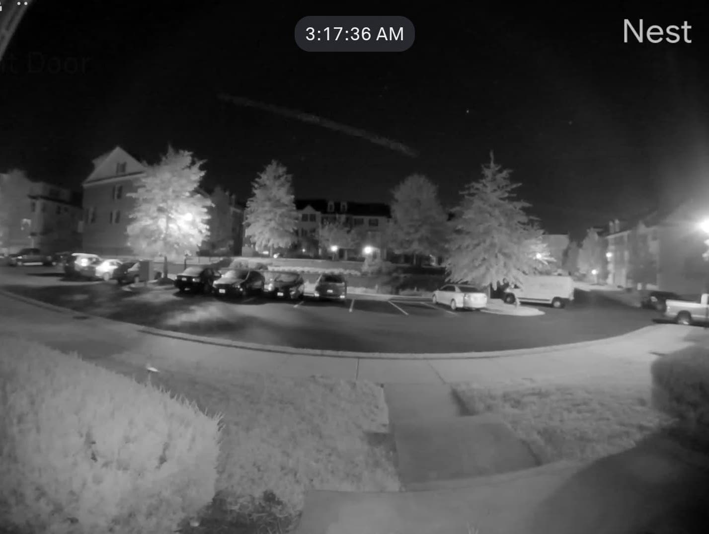 UFO or Meteor Nest Camera Owings Mills September 21 2020