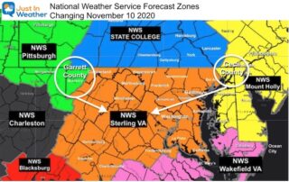 New National Weather Service Forecast Zones Maryland