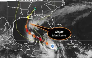 October 6 weather Hurricane Delta Forecsat Track