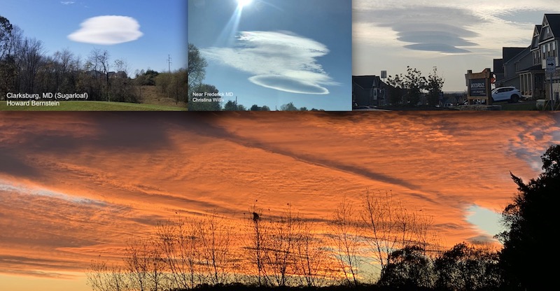 Lenticular cloud jet streak November 3