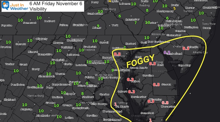 November 6 weather morning visibility