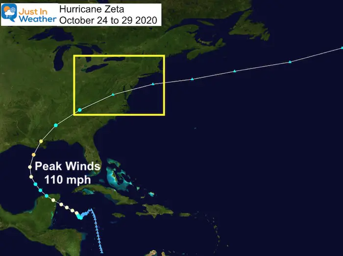 Tropical Tracks 2020 Hurricane Zeta