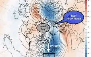 December 27 weather split polar vortex January
