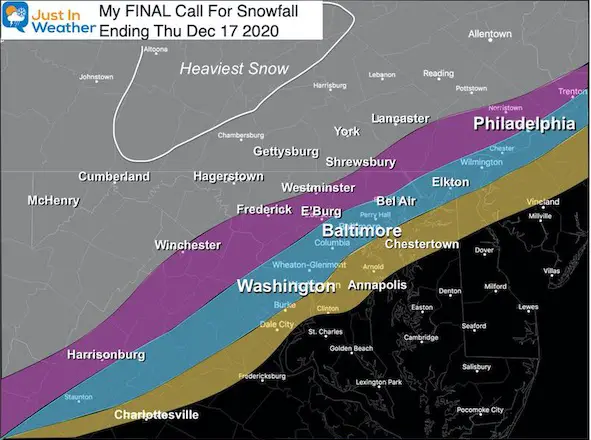 Final Call Snowfall Winter Storm December 2020