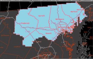 NWS Snow Map December 9