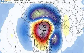 January 14 Split Polar Vortex