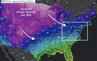January 27 weather morning temperatures