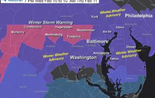 February 10 Winter Storm Warning