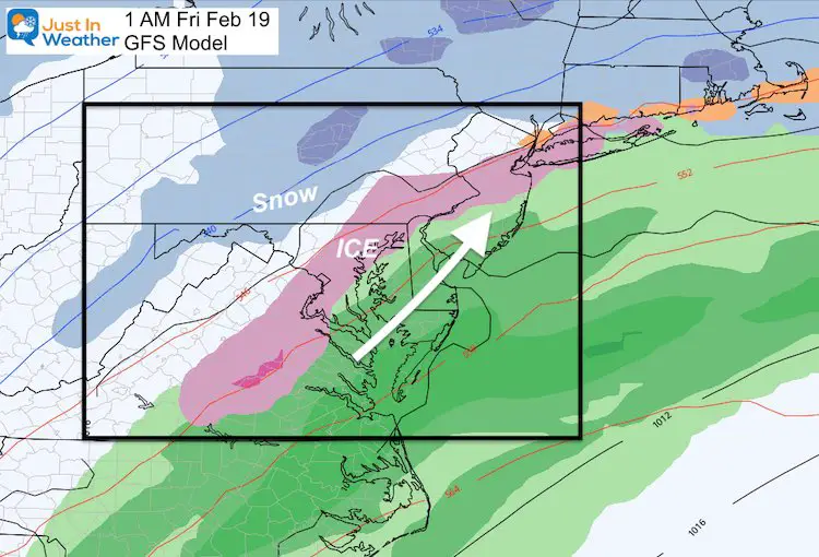 February 16 weather snow ice Friday AM 1