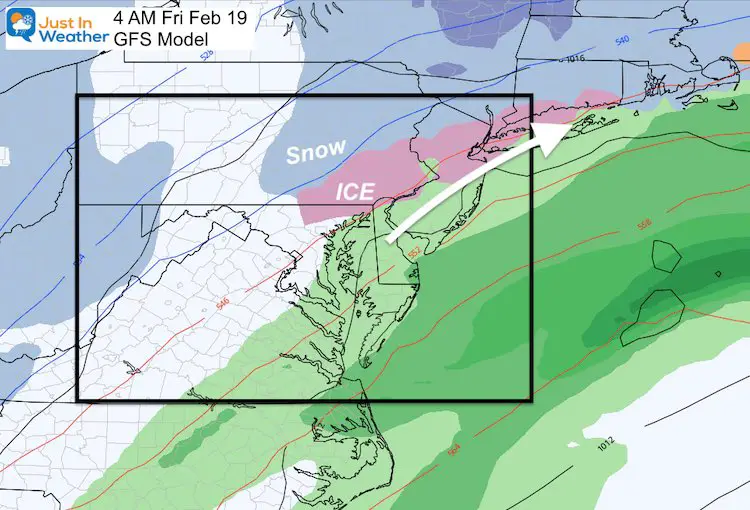 February 16 weather snow ice Friday AM 4