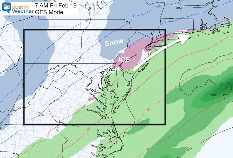 February 16 weather snow ice Friday AM 7