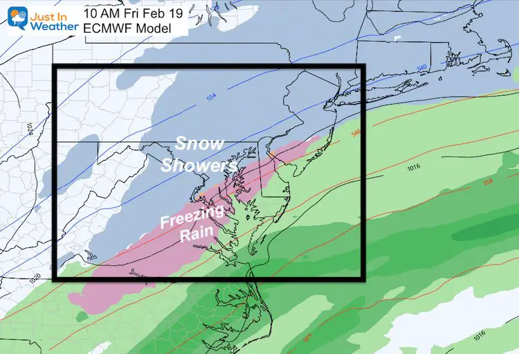February 17 weather storm snow ice Friday AM 10