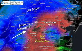 February 18 snow ice radar 9 AM