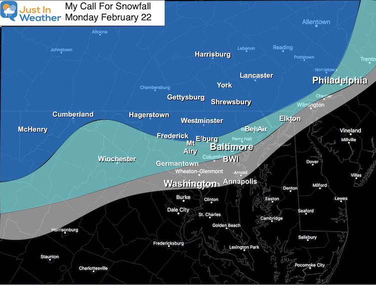 February 22 My Call For Snowfall Feature