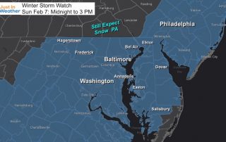 February 5 Winter Storm Watch Sunday