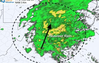 March 24 weather rain radar Thursday PM 1
