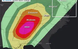 March 25 severe storm outlook Thursday afternoon