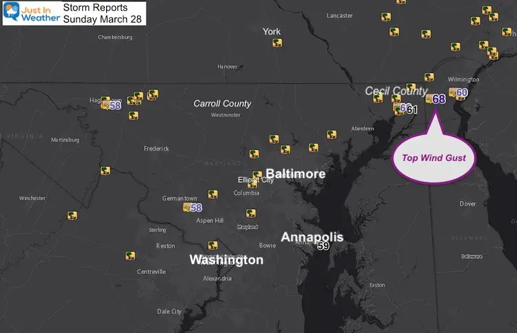 March 28 Storm Reports