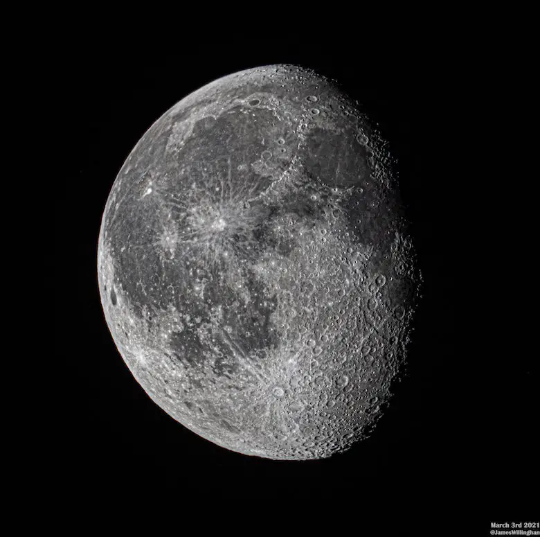 March 3 Waning Gibbous Moon