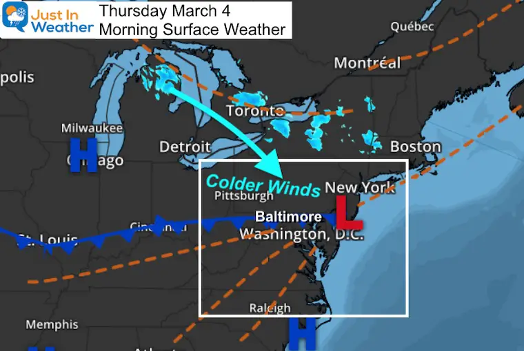 March 4 weather Thursday morning