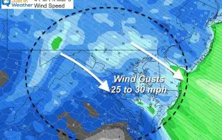 March 5 weather Friday afternoon wind speed