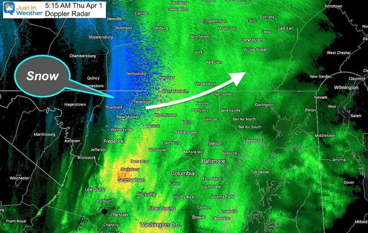 April 1 weather snow radar 551AM