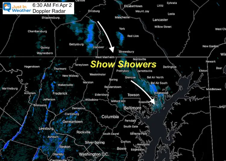 April 2 weather snow radar Friday morning