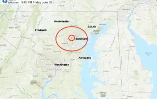 earthquake_june_25_Maryland_map