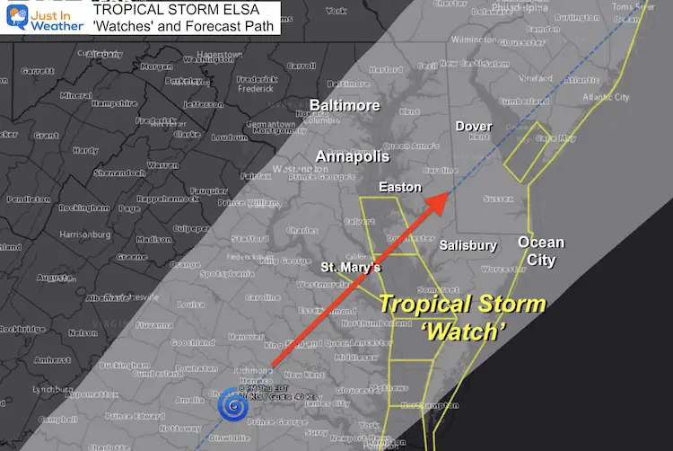 July_7_tropical_storm_elsa_maryland_watch_track