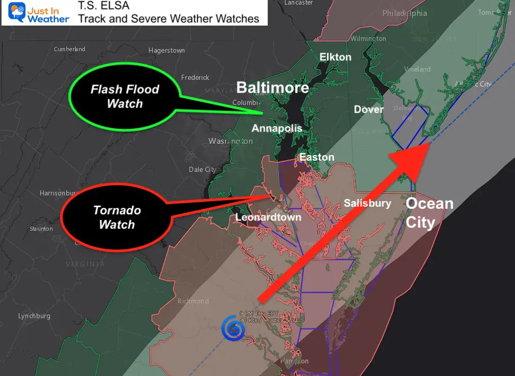 July_8_tropical_storm_elsa_track_tornado_flood_watch